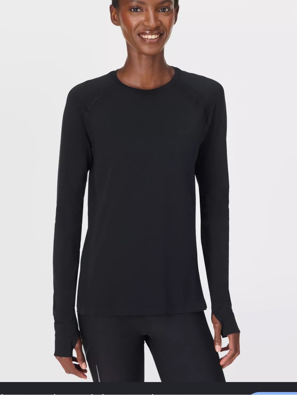 Sweaty Betty Athlete Featherweight Seamless Long Sleeve Tee small